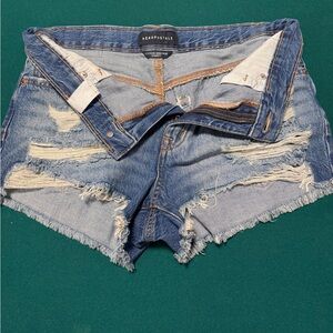 Aeropostale Light Blue Distressed Shorts
Size 6